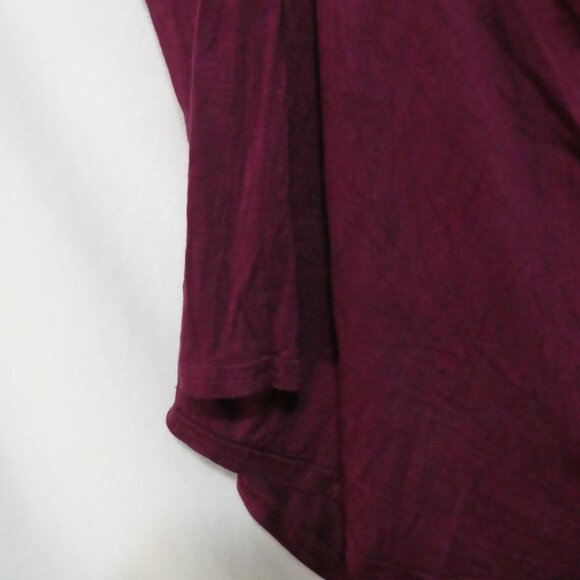 Unbranded | 2XL | Burgundy Cold Shoulder Crochet Lace Panel Top - Picture 13 of 16